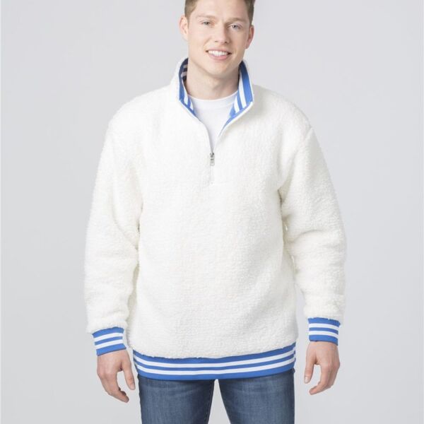 Unisex Varsity Sherpa Quarter-Zip Pullover Thumbnail